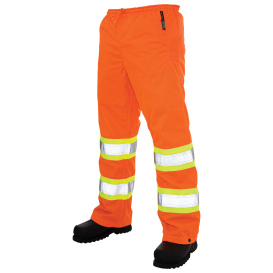 Tough Duck S603 Class E Pull-On Tricot Safety Pants - Orange