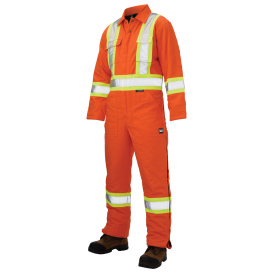 Tough Duck S787 Type R Class 3 Duck Insulated Safety Coveralls - Orange