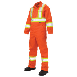 Tough Duck S792 Type R Class 3 Twill Unlined Safety Coverall - Orange