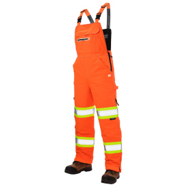 Tough Duck SB06 Class E Flex Safety Bib Overall - Orange