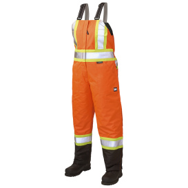 Tough Duck SB081 Class E Women\'s Poly Oxford Safety Bib Overall - Orange