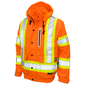 Tough Duck SJ20 Type R Class 3 Ripstop Bomber Safety Jacket - Orange