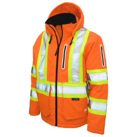 Tough Duck SJ40 Type R Class 3 Insulated Flex Safety Jacket - Orange