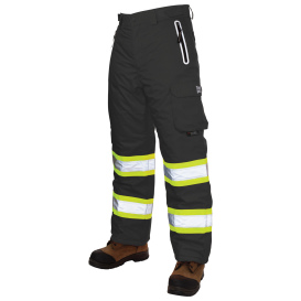 Tough Duck SP08 Class E Pull-On Ripstop Technical Snow Safety Pants - Black