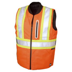 Tough Duck SV141 Type R Class 2 Ripstop Reversible Safety Vest - Orange