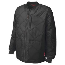 Tough Duck WJ16 Quilted Freezer Jacket with PrimaLoft Insulation - Black