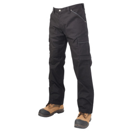 Tough Duck WP01 Relaxed Fit Flex Duck Cargo Pants - Black