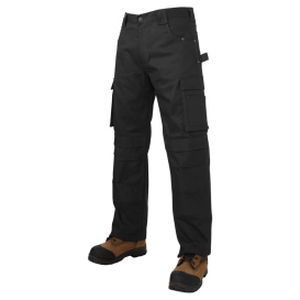 Tough Duck WP05 Relaxed Fit Flex Twill Carpenter Pants - Black