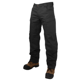 Tough Duck WP06 Relaxed Fit Fleece Lined Flex Twill Cargo Pant with 360 Stretch Waist - Black