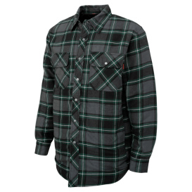 Tough Duck WS05 Quilt Lined Flannel Shirt - Green Grey Plaid 