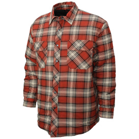 Tough Duck WS05 Quilt Lined Flannel Shirt - Red Ecru Plaid
