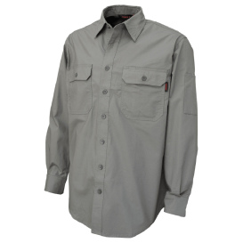 Tough Duck WS19 Long Sleeve Stretch Ripstop Shirt - Grey