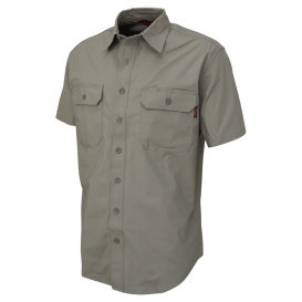 Tough Duck WS20 Short Sleeve Stretch Ripstop Shirt - Grey