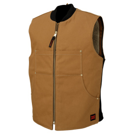 Tough Duck WV06 Duck Sherpa Lined Vest - Brown