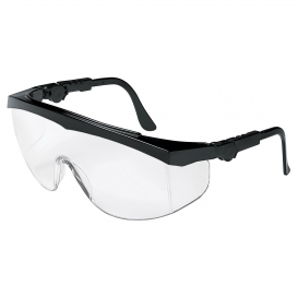 MCR Safety TK110AF TK1 Safety Glasses - Black Frame - Clear Anti-Fog Lens