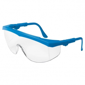 MCR Safety TK120 TK1 Safety Glasses - Blue Frame - Clear Lens