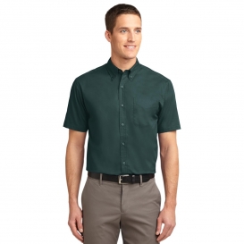 Port Authority TLS508 Tall Short Sleeve Easy Care Shirt - Dark Green/Navy