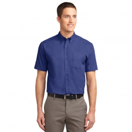 Port Authority TLS508 Tall Short Sleeve Easy Care Shirt - Mediterranean Blue