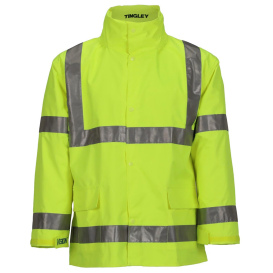 Tingley C24122 Type R Class 3 Hi-Vis Raincoat - Yellow/Lime