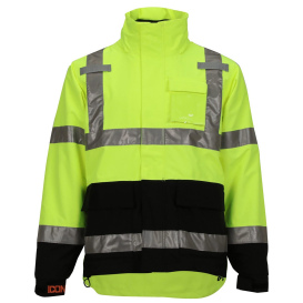 Tingley J24172 Type R Class 3 Fleece Lined Safety Jacket - Yellow/Lime