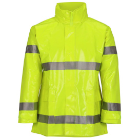 Tingley J53122 Type R Class 3 Heavy Duty Self Extinguishing Rain Jacket - Yellow/Lime