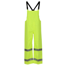 Tingley O23122 Class E Safety Bib Overalls - Yellow/Lime