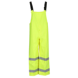 Tingley O24122 Class E  Safety Rain Bib Overalls - Yellow/Lime