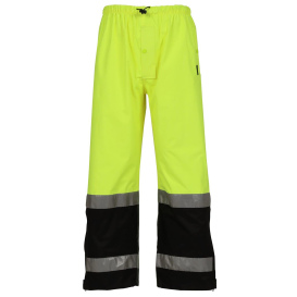 Tingley P27122 Hi-Vis Black Bottom Safety Pants - Yellow/Lime