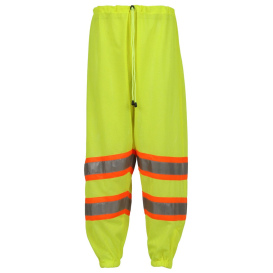 Tingley P70032 Class E Two-Tone Mesh Safety Pants - Yellow/Lime