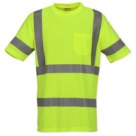 Tingley S75322 Type R Class 3 Short Sleeve Safety Shirt - Yellow/Lime