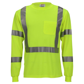 Tingley S75522 Type R Class 3 Long Sleeve Safety Shirt - Yellow/Lime