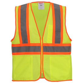 Tingley V70642 Type R Class 2 Two-Tone Safety Vest - Yellow/Lime