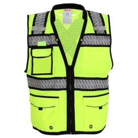 Tingley V71832C Type R Class 2 X-Back Surveyor Safety Vest - Yellow/Lime