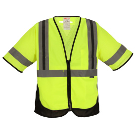 Tingley V73432C Type R Class 3 X-Back Safety Vest - Yellow/Lime