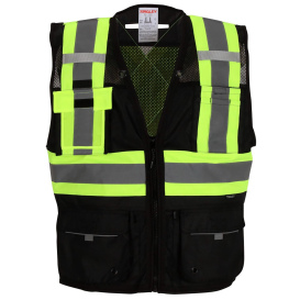 Tingley V73843C Type O Class 1 X-Back Surveyor Safety Vest - Black