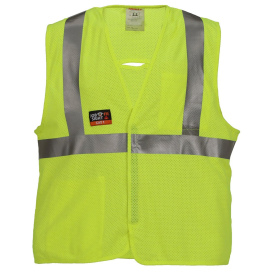 Tingley V80622 Type R Class 2 Flame Resistant Mesh Safety Vest - Yellow/Lime