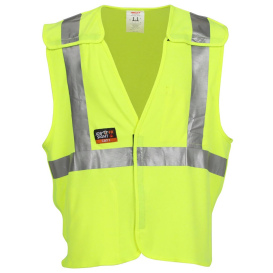 Tingley V81522 Type R Class 2 Flame Resistant Breakaway Safety Vest - Yellow/Lime