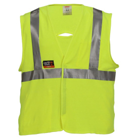 Tingley V81622 Type R Class 2 Flame Resistant Safety Vest - Yellow/Lime