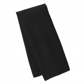 Port Authority TW59 Waffle Microfiber Fitness Towel - Black