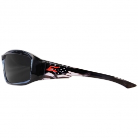 Edge Eyewear Txb216-p1 Brazeau Patriot 1 Polarized Smoke Lens Black for sale online 