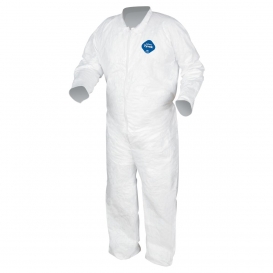 MCR Safety TY120S DuPont Tyvek Coverall with Collar - Zipper Front - Open Sleeves & Ankles
