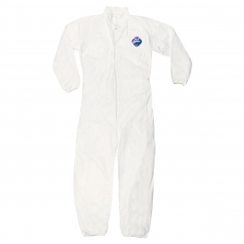 MCR Safety TY125S DuPont Tyvek Coverall with Collar - Zipper Front - Elastic Sleeves & Ankles