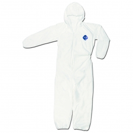 River City TY127S DuPont Tyvek Coverall w/ Attached Hood - Zipper Front - Elastic Sleeves & Ankles
