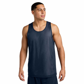 Sport-Tek ST5000 PosiCharge Reversible Mesh Tank - True Navy/White