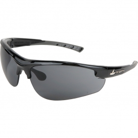 MCR Safety DM1212P Dominator DM2 Safety Glasses - Black/Gray Frame - Gray Lens