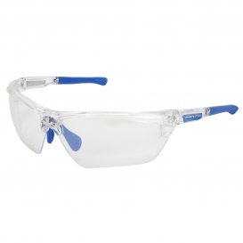 MCR Safety DM1329 Dominator DM3 Safety Glasses - Blue/Clear Frame - Indoor/Outdoor Lens