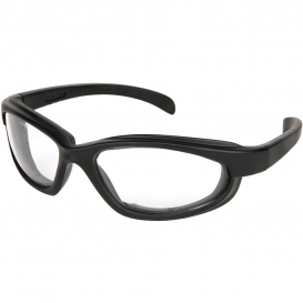 MCR Safety PN110AF PN1 Safety Glasses - Black Foam Lined Frame - Clear Anti-Fog Lens
