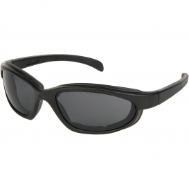 MCR Safety PN112AF PN1 Safety Glasses - Black Foam Lined Frame - Gray Anti-Fog Lens