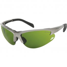 MCR Safety SO1130 Solaris Safety Glasses - Gray Frame - Green Filter 3.0 Lens