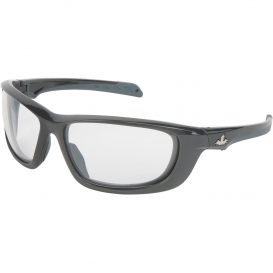 U.S. Safety UD110P USS Defense Safety Glasses - Gray Frame - Clear Lens